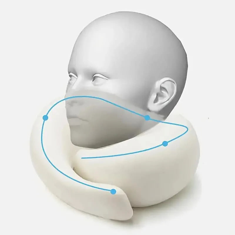 Reisnek Kussen Memory Foam U-vorm Verstelbaar