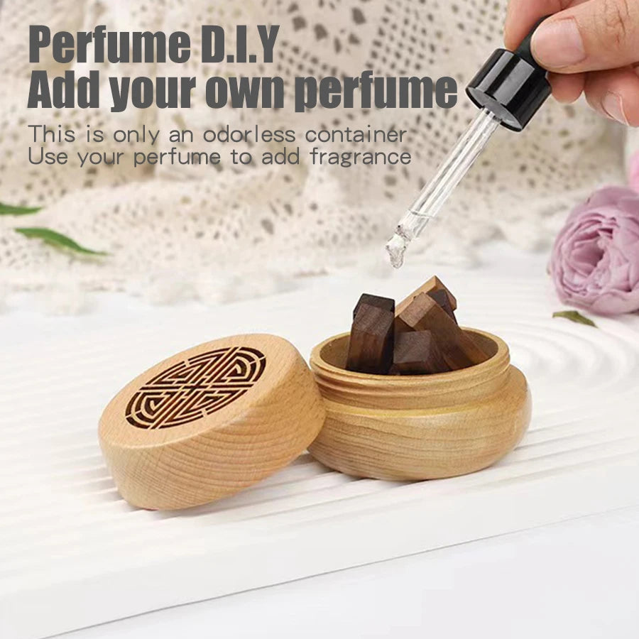 Ancient Portable No perfume DIY fragrance wooden box aroma diffuser decorations items living room bedroom car home accessories