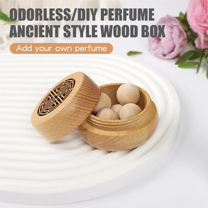 Ancient Portable No perfume DIY fragrance wooden box aroma diffuser decorations items living room bedroom car home accessories