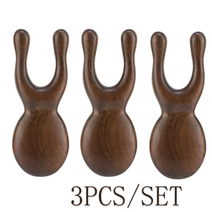 Wooden Gua Sha Facial Tools  Head Massager Sandalwood Wood Massage Tool for Face Nose Eye  Wood Therapy Massage Acupressur Tools
