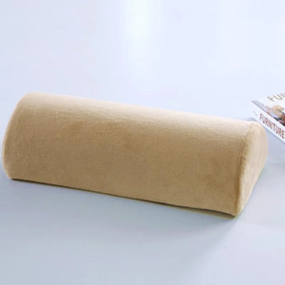Half Moon Bolster Semi-Roll Knee Pillow Ankle & Knee Support Elevation Back Lumbar Neck Relief Pain Quality Memory Foam Filling