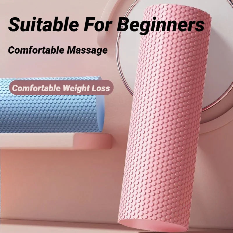 Yoga Roller Round EVA Foam Cylinder For Pilates Exercise Enhanced Home Workouts Column Massage Muscle Fitness Gym Sport