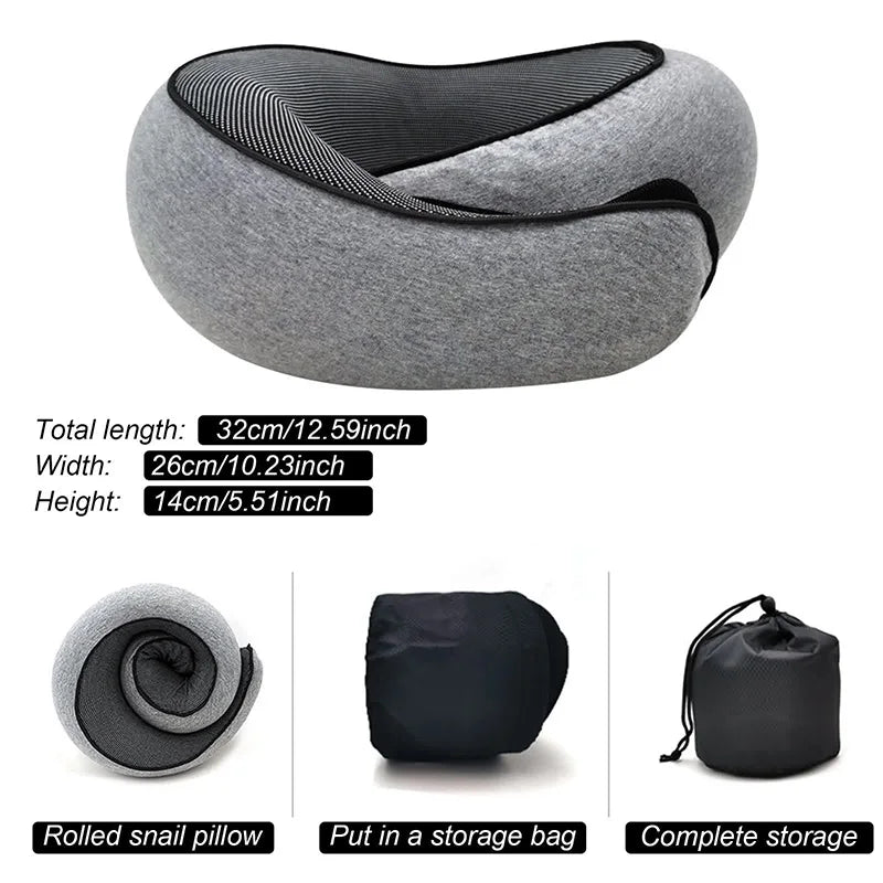 Reisnek Kussen Memory Foam U-vorm Verstelbaar