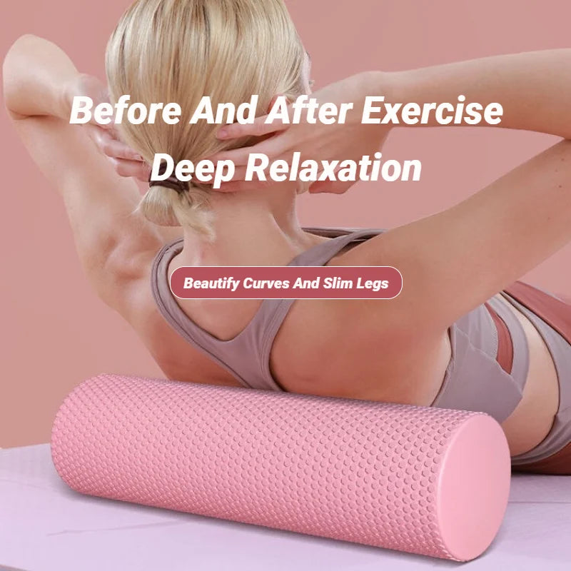 Yoga Roller Round EVA Foam Cylinder For Pilates Exercise Enhanced Home Workouts Column Massage Muscle Fitness Gym Sport