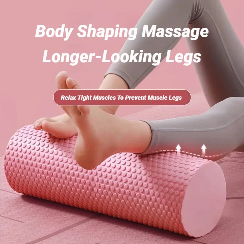 Yoga Roller Round EVA Foam Cylinder For Pilates Exercise Enhanced Home Workouts Column Massage Muscle Fitness Gym Sport