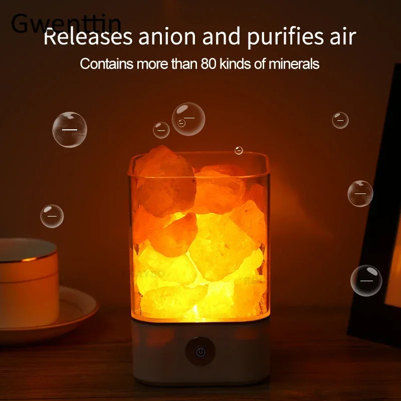 Himalaya Zoutlamp Kristal USB LED