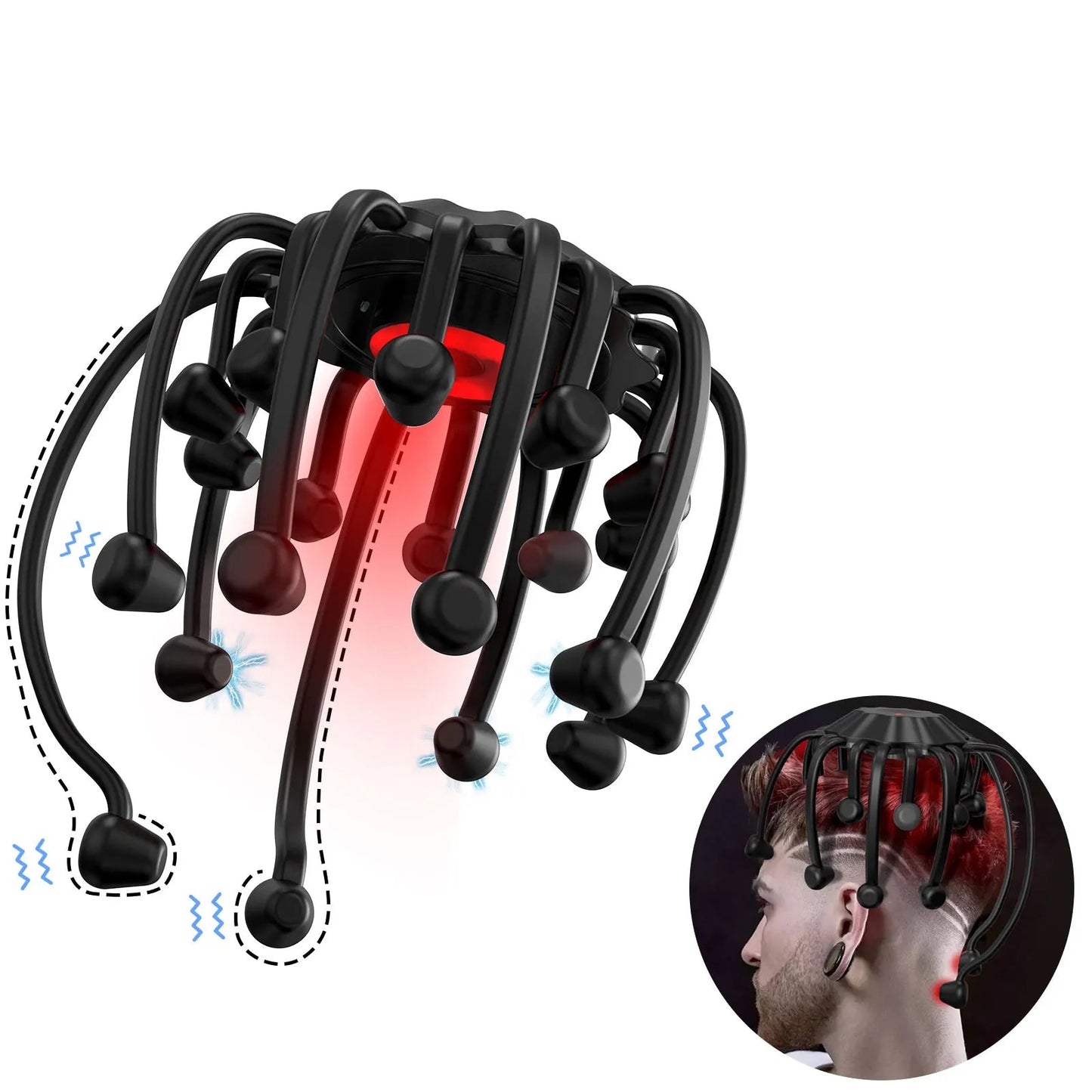 Elektrische Hoofdmassager Octopus