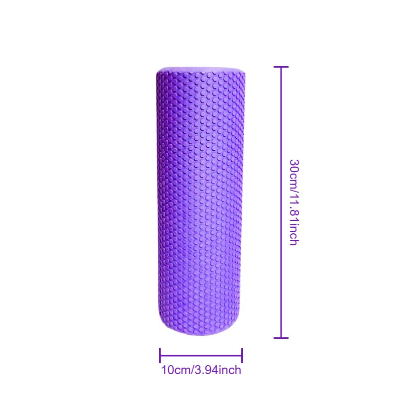 Yoga Roller Round EVA Foam Cylinder For Pilates Exercise Enhanced Home Workouts Column Massage Muscle Fitness Gym Sport