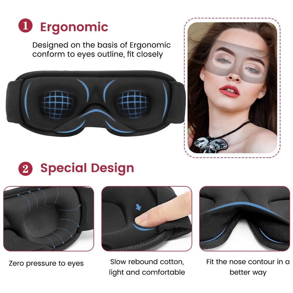 aapmasker Lichtblokkerend Zachte Oogmasker