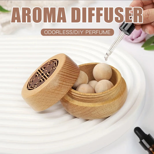 Ancient Portable No perfume DIY fragrance wooden box aroma diffuser decorations items living room bedroom car home accessories