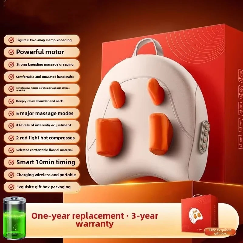 Draadloos Massagekussen Elektrisch Shiatsu Verwarming
