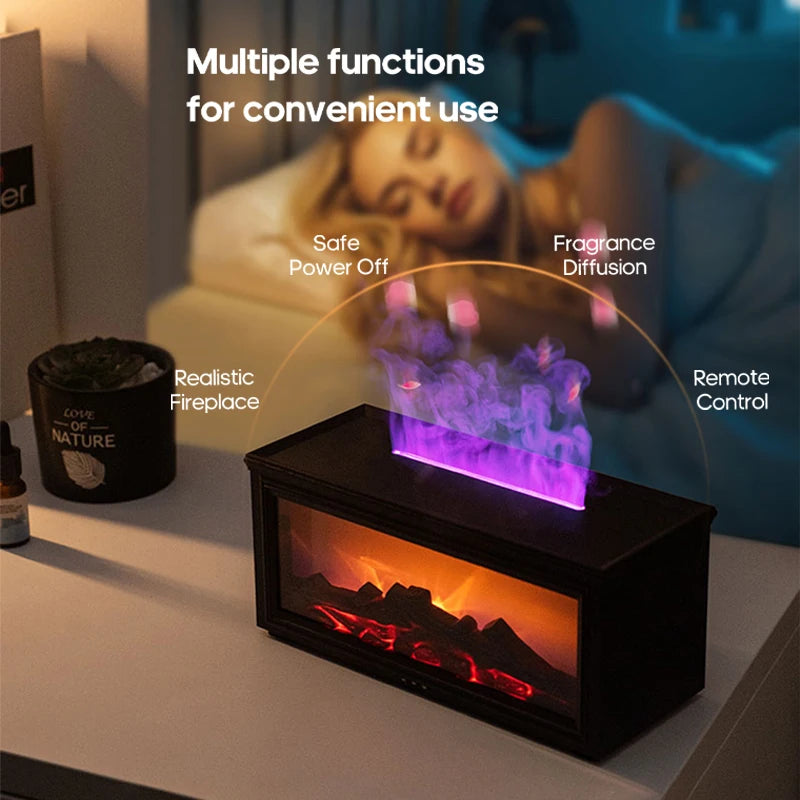 Kleurrijke Vlam Mini Openhaard Diffuser