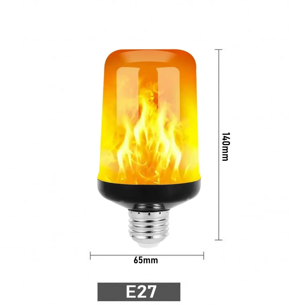 E27 E14 LED Dynamic flame effect light 12W bulbs Multiple mode Creative corn lamp Decorative lightFor bar hotel restaurant party