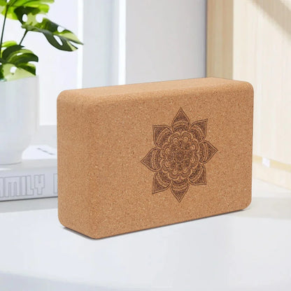 Cork Yoga Block Cork Yoga Bricks Eco-Friendly Natural Cork Block 9x6x3 Inch Non Slip Cork Block for Yoga Pilates